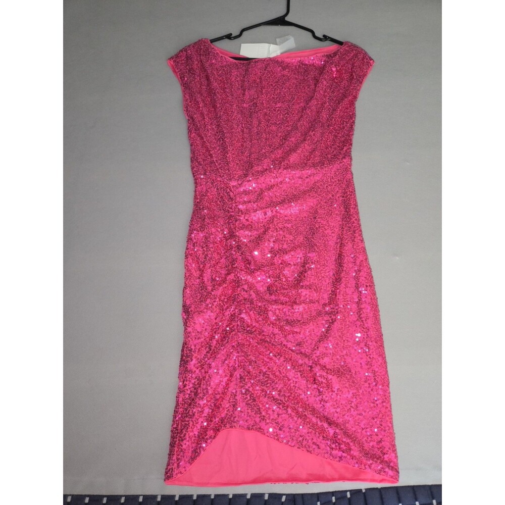 ​GRACE KARIN Sequin Mini Dress Size S Pink Sparkle Elegant Party Dress - Picture 8 of 12